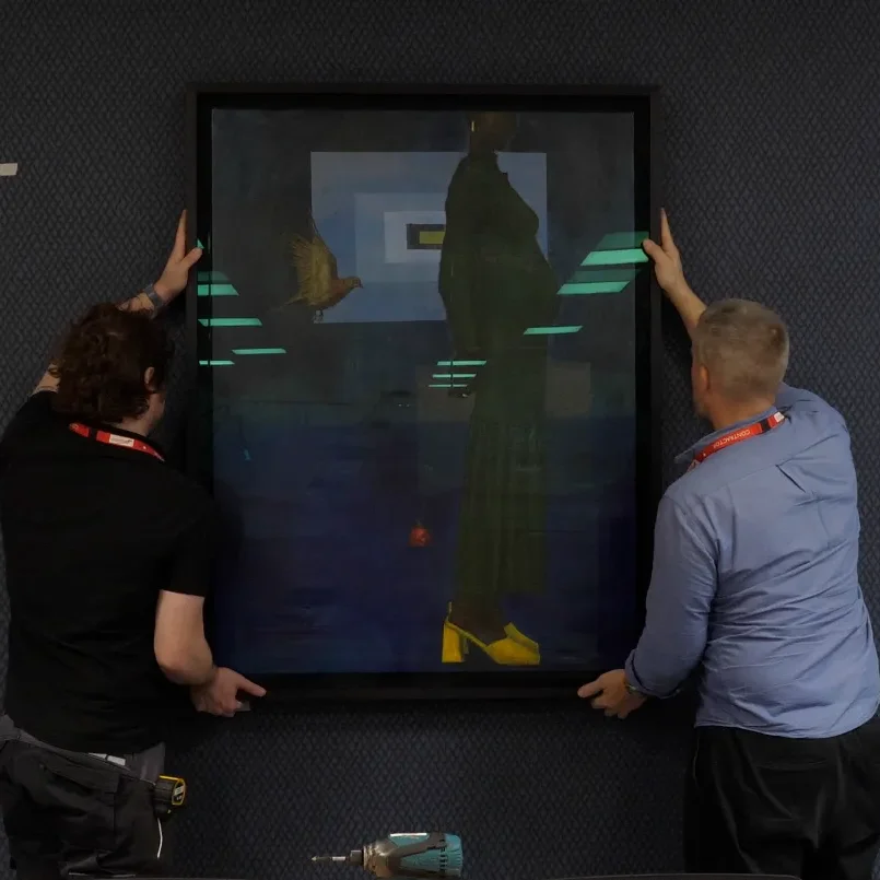 Museum standard artwork handling procedure